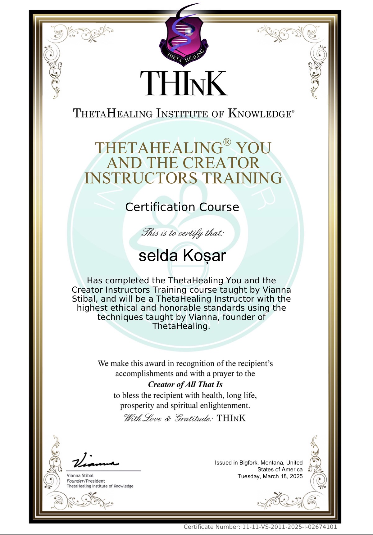 Thetahealing Sen ve Yaratıcı Eğitmenlik